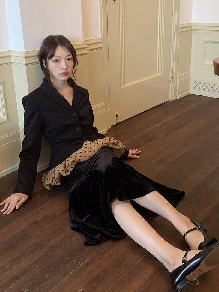 Dorydory French Vintage New Chinese Original Design Midi Women&