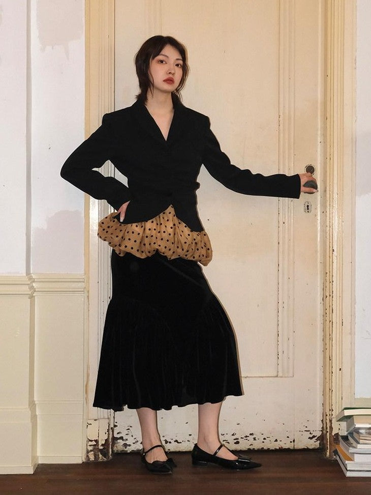 Dorydory French Vintage New Chinese Original Design Midi Women&
