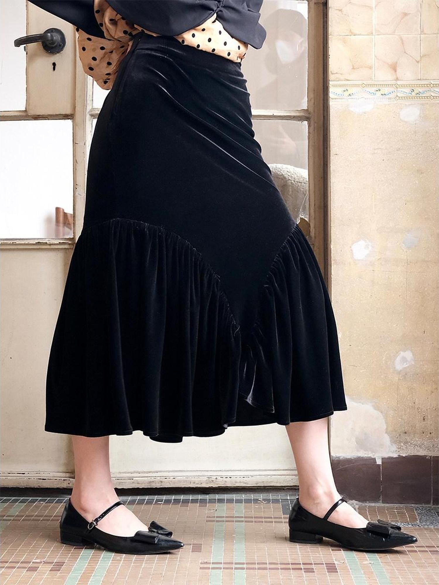 Dorydory French Vintage New Chinese Original Design Midi Women&