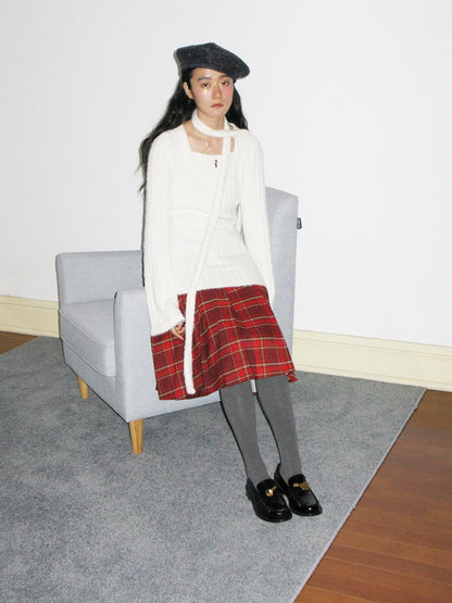 Dorydory Fuzzy Striped Knit Contemporary Chinese Women&