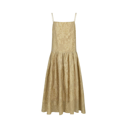 Dorydory_Gold_Tie_Dye_Jacquard_A_Line_Floral_Strap_Women&
