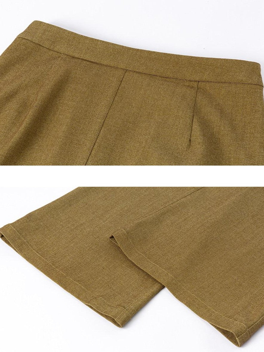 Dorydory Green Micro Flare Skort Relaxed Women&