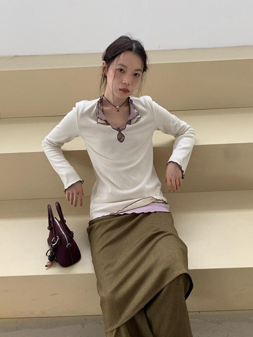 Dorydory Green Micro Flare Skort Relaxed Women&
