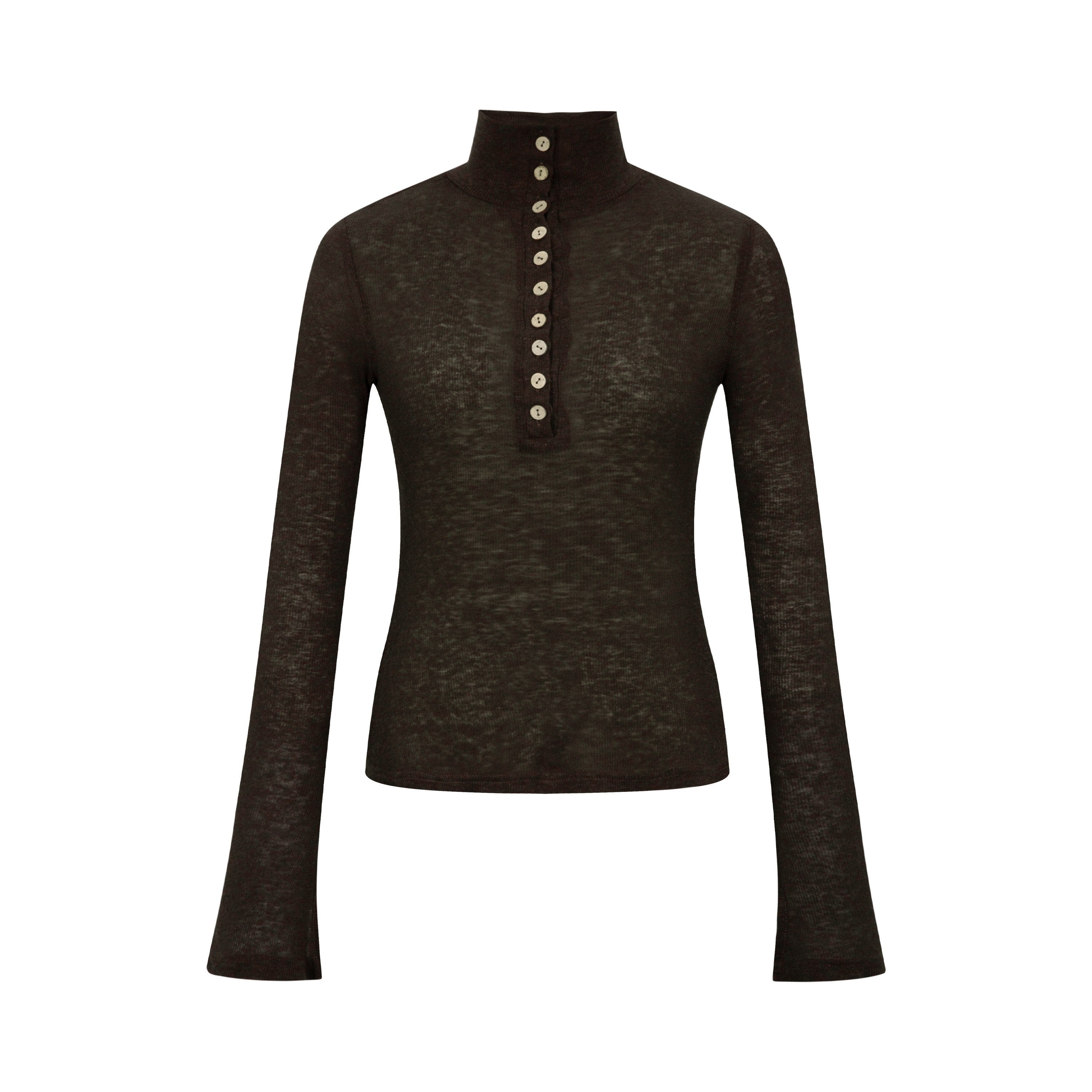 Dorydory_High_Neck_Knot_Detail_Ribbed_Lightweight_Women&