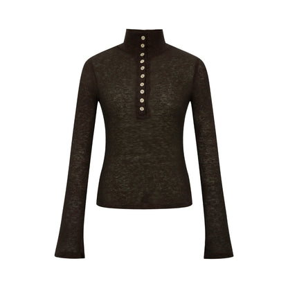 Dorydory_High_Neck_Knot_Detail_Ribbed_Lightweight_Women&