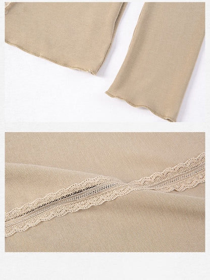 Dorydory High Neck Lace Slim Fit Women&