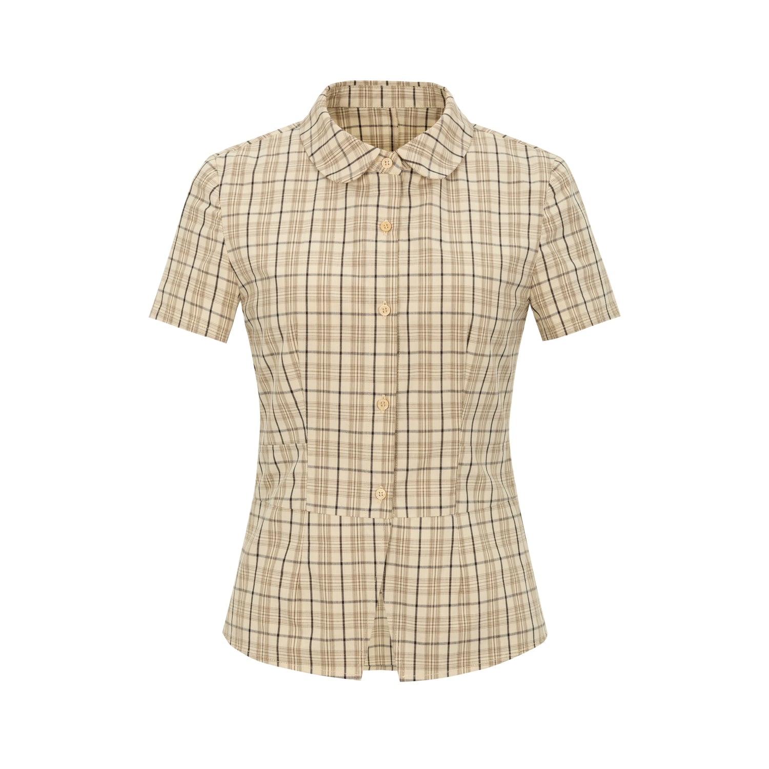 Dorydory_High_Waisted_Gingham_Short_Sleeve_Shirt_MISSTT