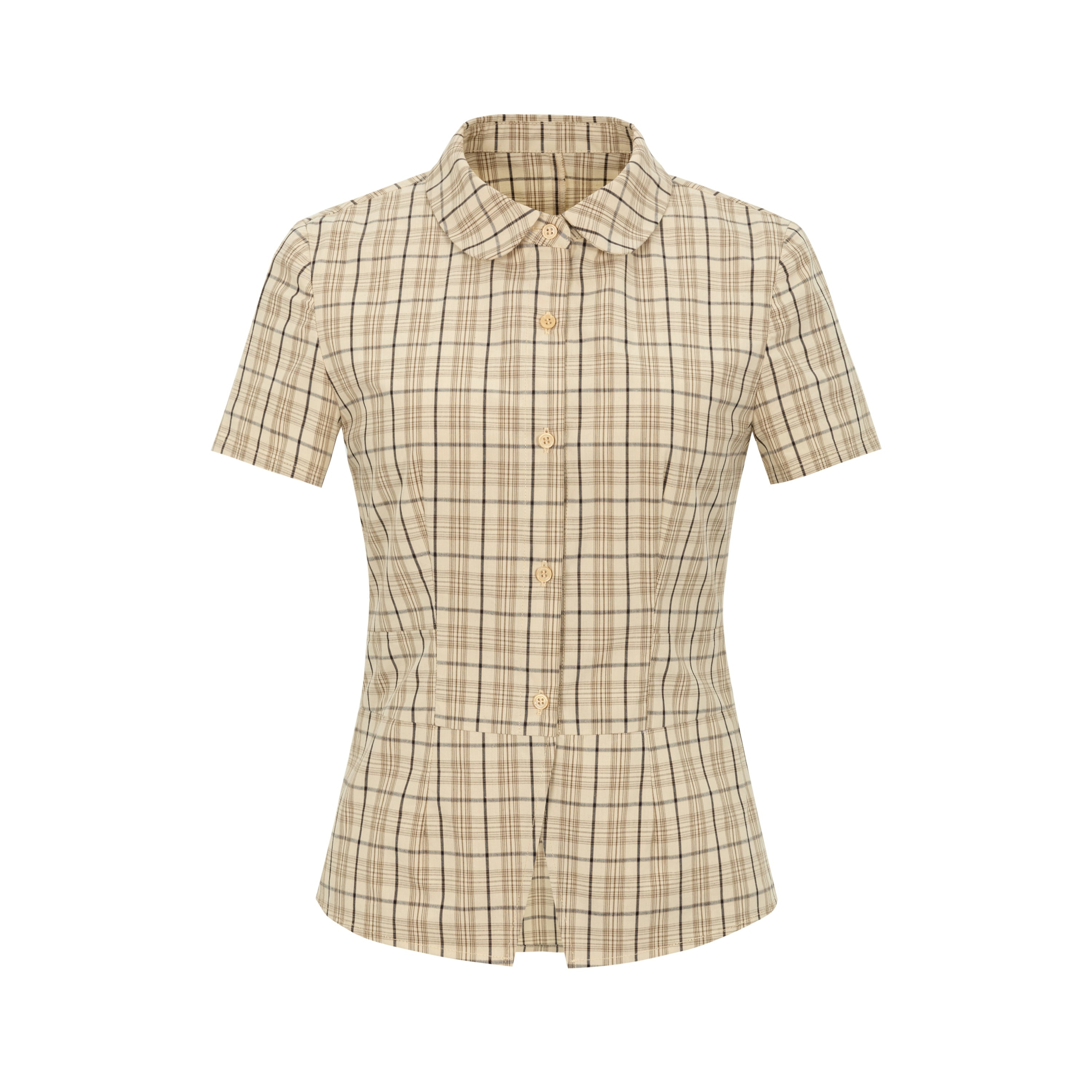 Dorydory_High_Waisted_Gingham_Short_Sleeve_Shirt_MISSTT