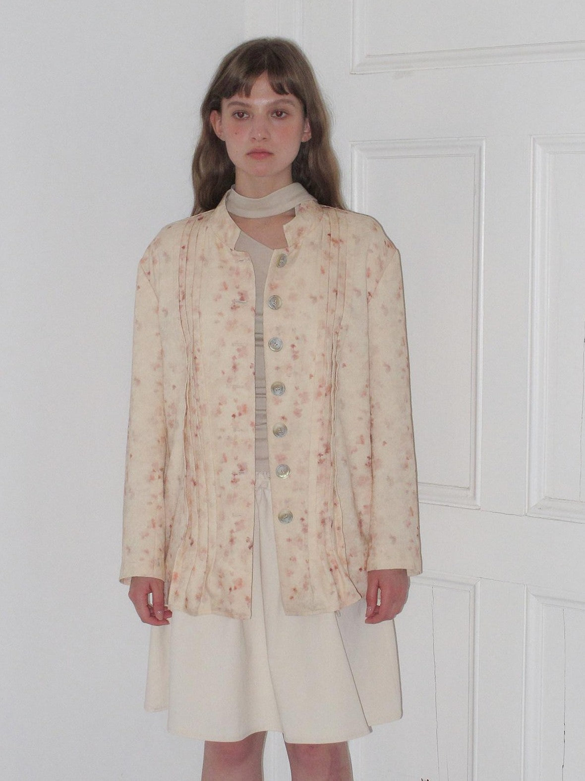 Dorydory Ink Wash Small Stand Collar Women&