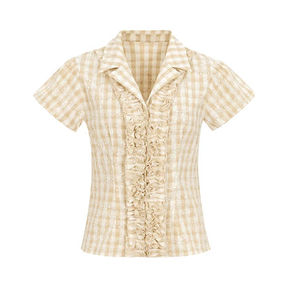 Dorydory_Lace_Trimmed_Floral_Print_Short_Sleeve_Blouse_With_Puff_Sleeves_MISSTT