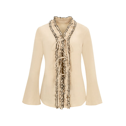Dorydory_Lace_Trimmed_Tied_Waist_Linen_Blend_Shirt_MISSTT