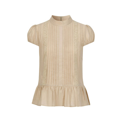 Dorydory_Lace_Tuck_Pleat_Half_High_Collar_Women&