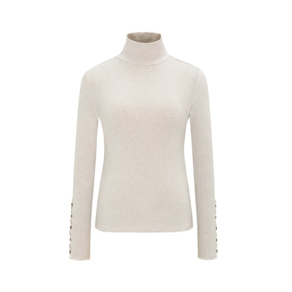 Dorydory_Light_Gray_Cutout_Cuff_Slim_Fit_Wool_Blend_Women&