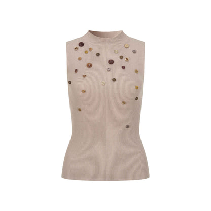 Dorydory_Light_Grey_Purple_Button_Knit_Women&