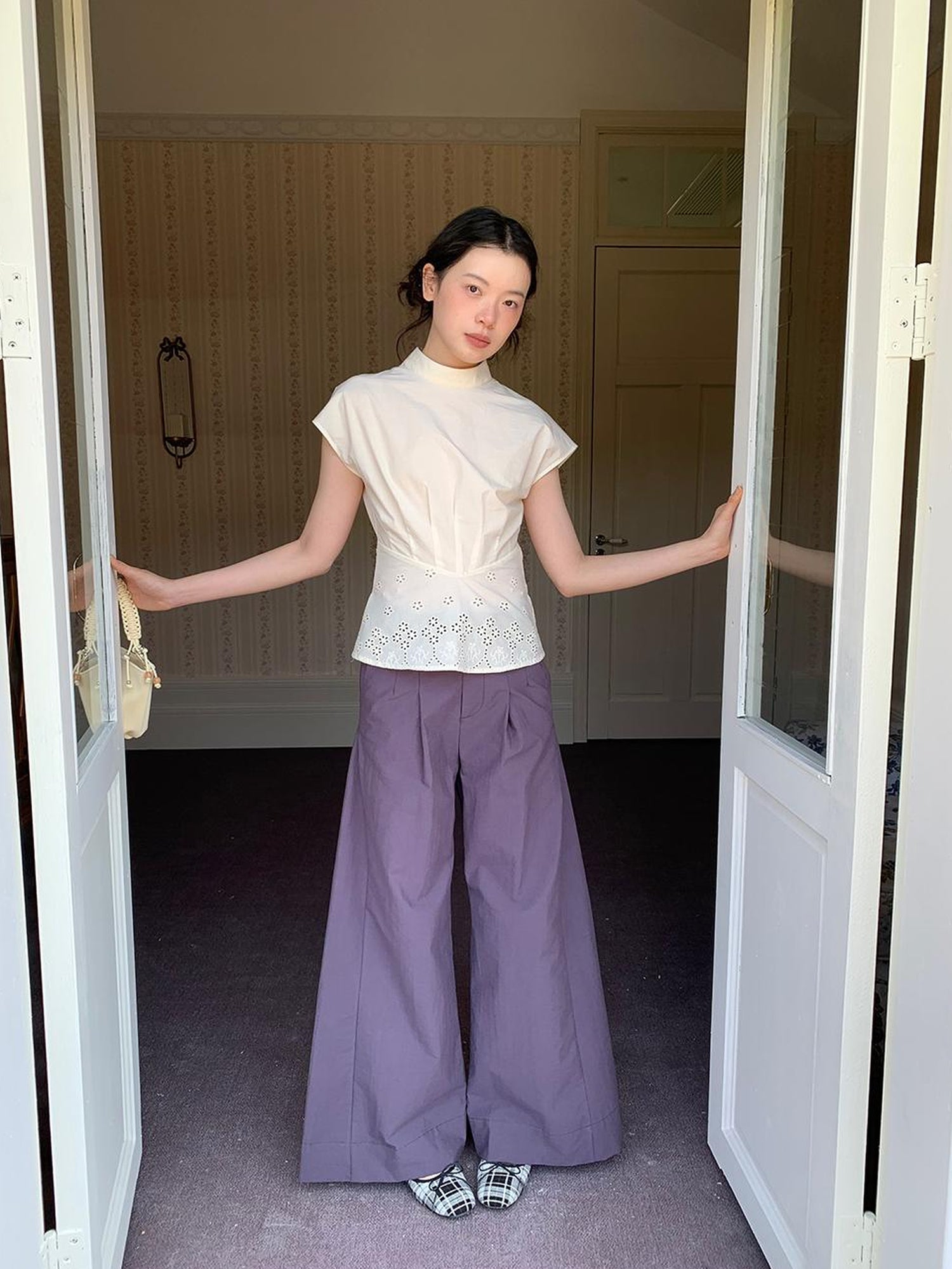 Dorydory Lightweight Flowy Wide Leg Palazzo Pants