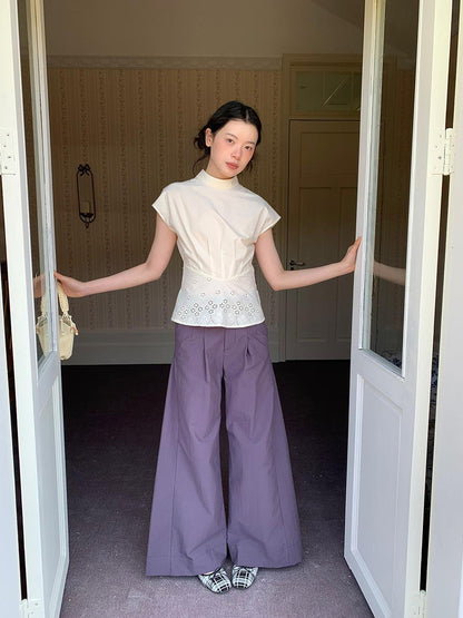 Dorydory Lightweight Flowy Wide Leg Palazzo Pants