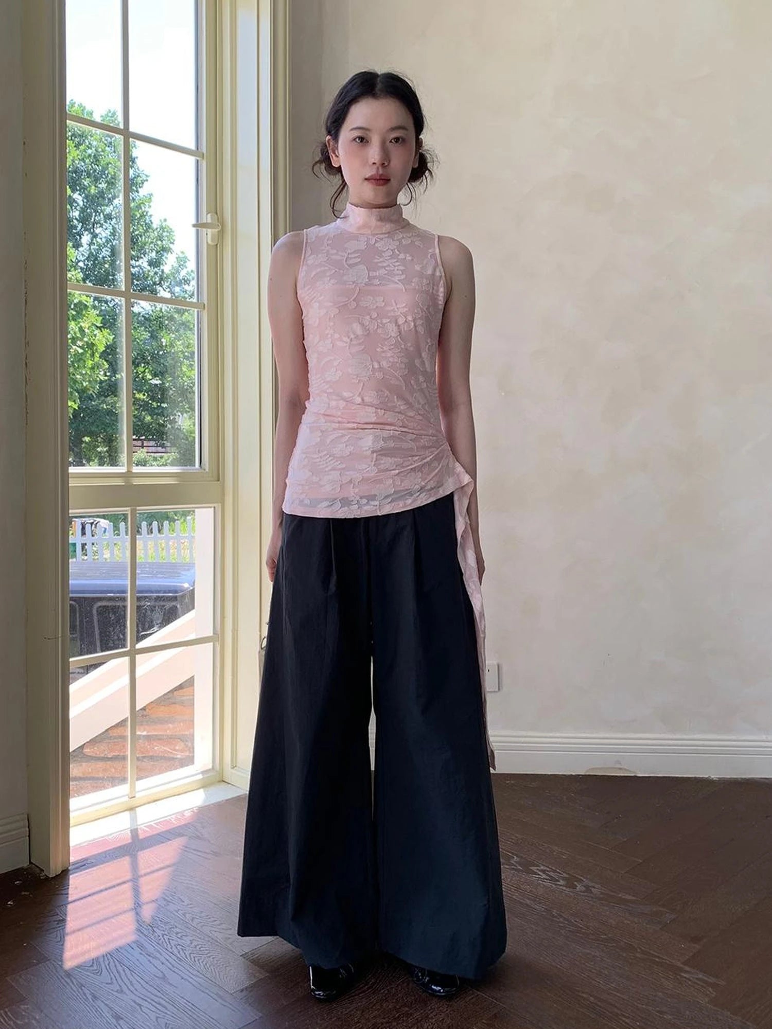 Lightweight Flowy Wide Leg Palazzo Pants