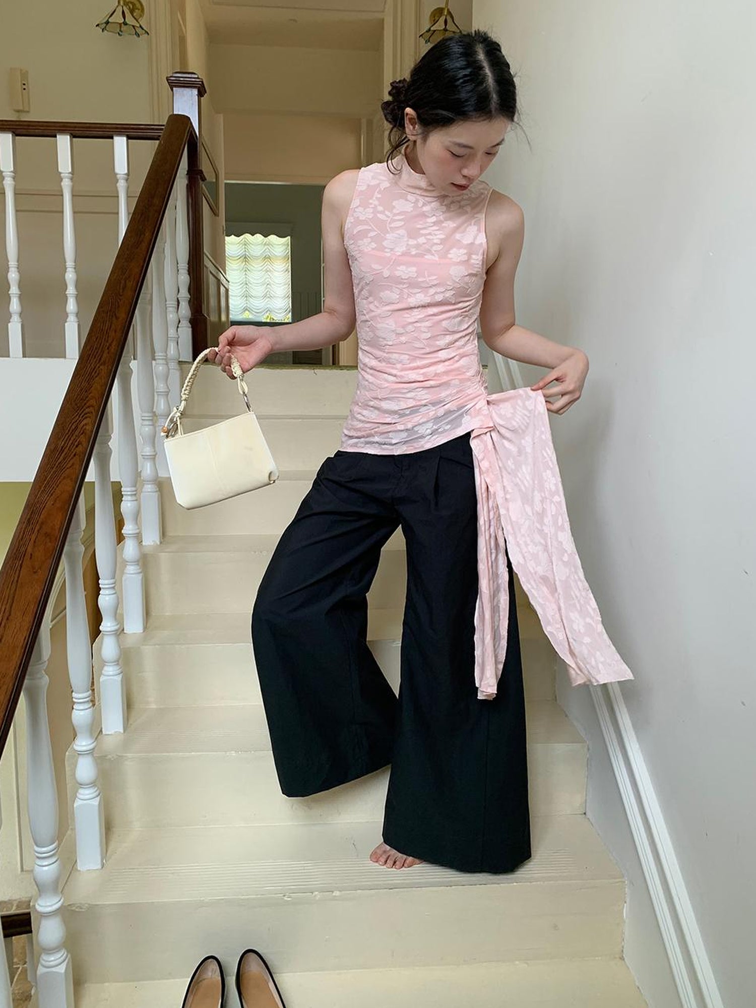 Dorydory Lightweight Flowy Wide Leg Palazzo Pants
