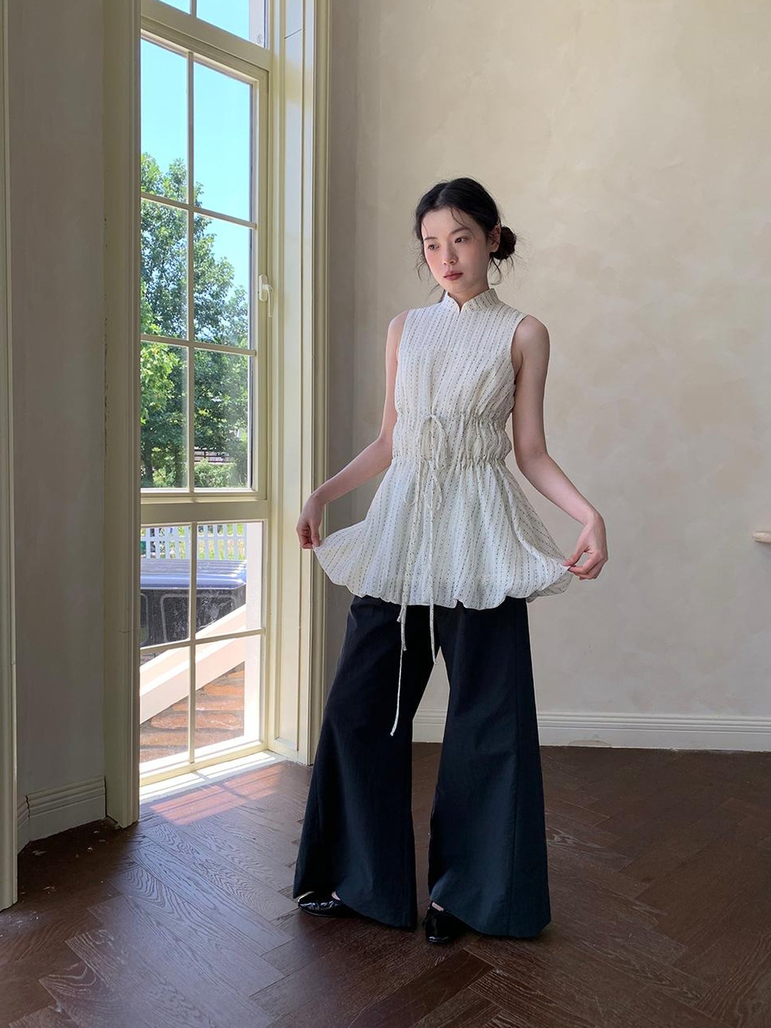 Dorydory Lightweight Flowy Wide Leg Palazzo Pants
