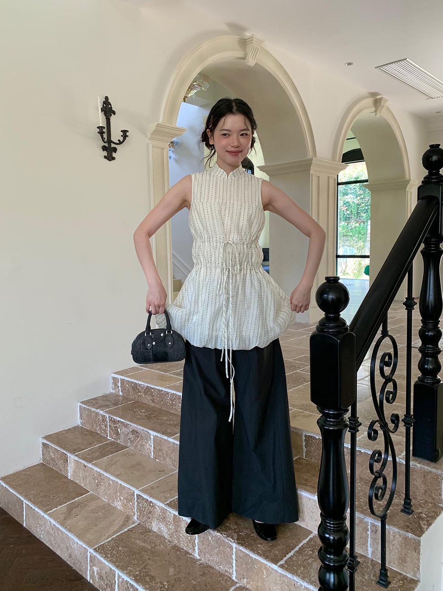 Dorydory Lightweight Flowy Wide Leg Palazzo Pants