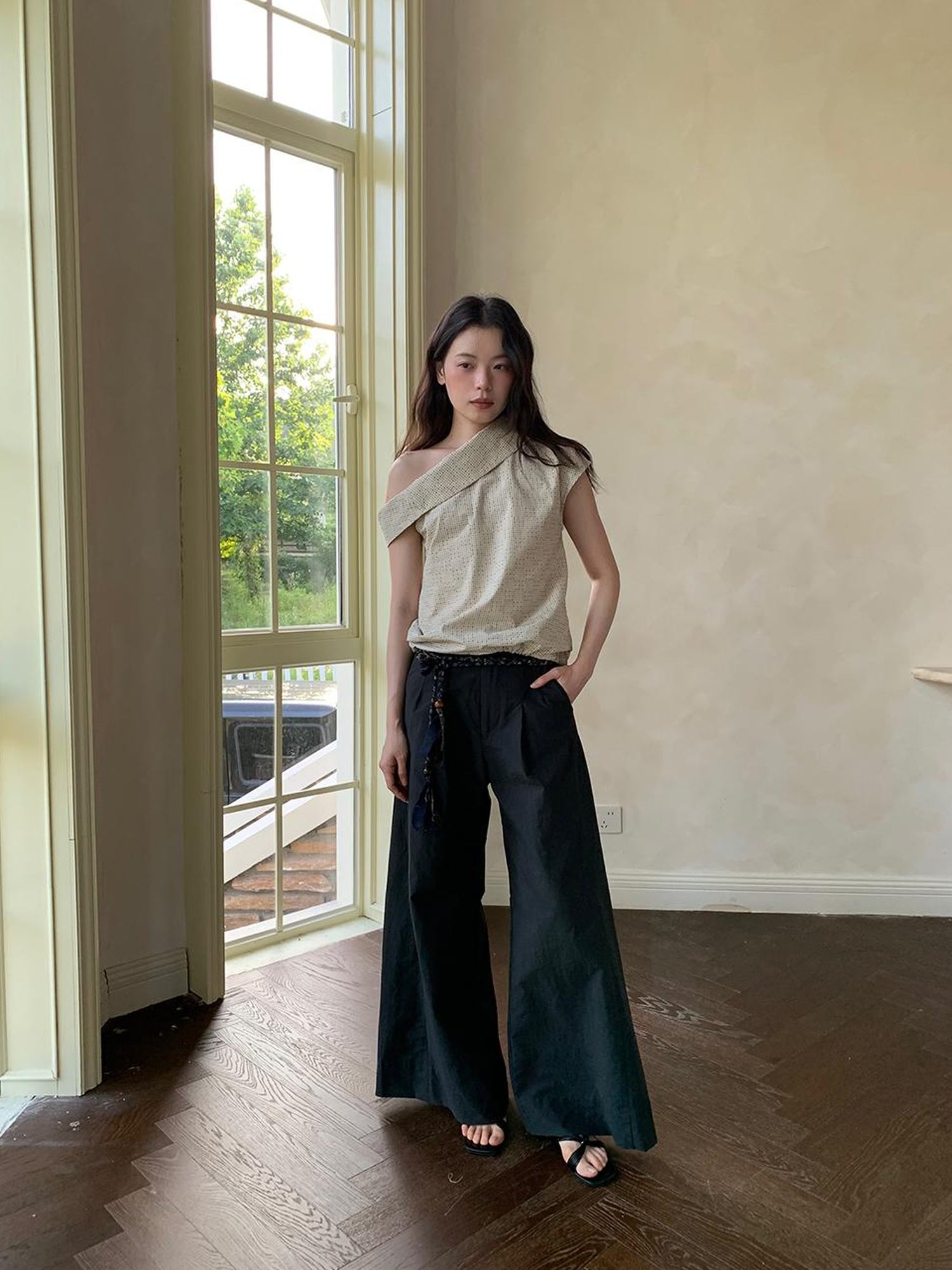 Dorydory Lightweight Flowy Wide Leg Palazzo Pants