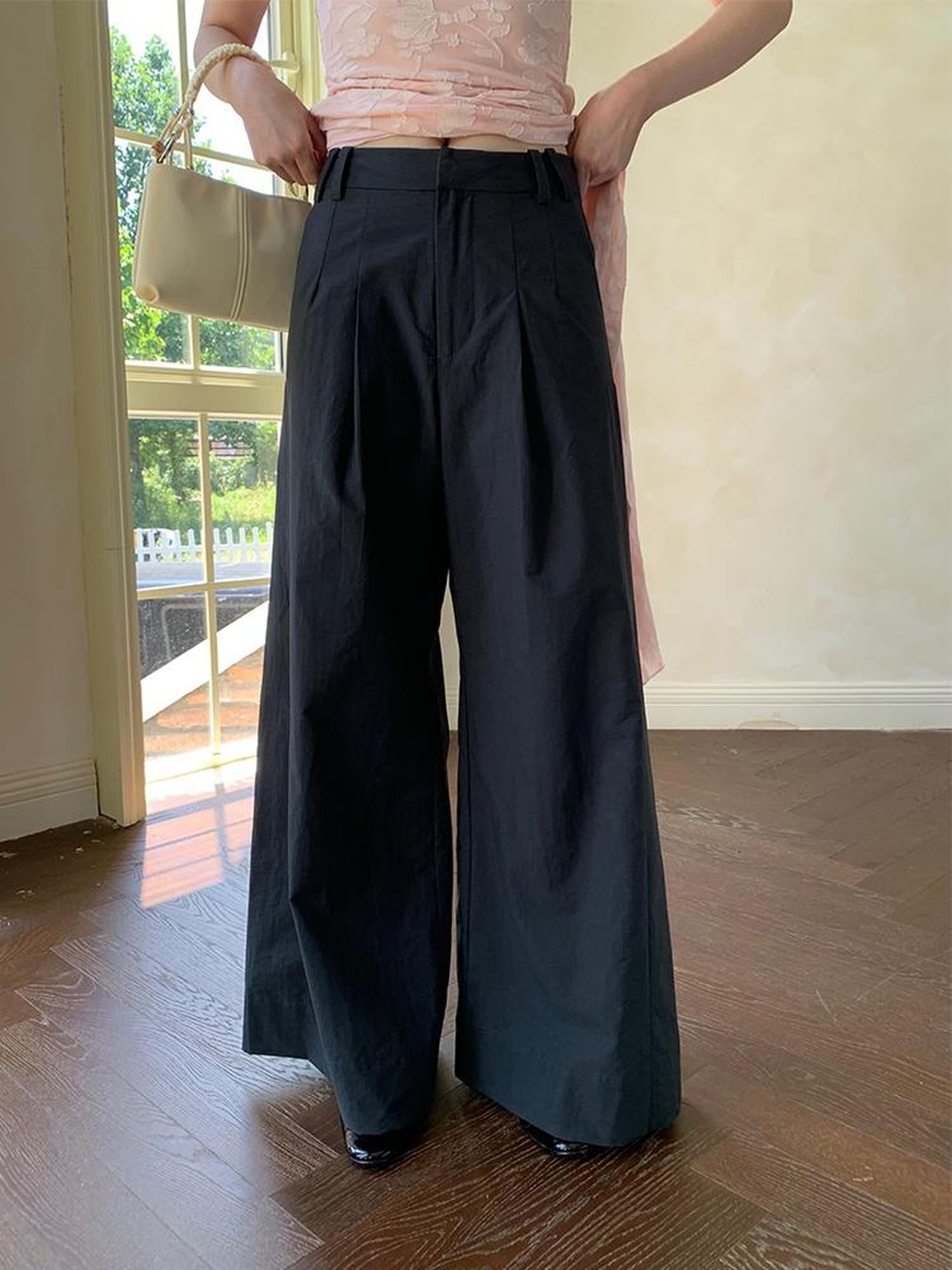 Dorydory Lightweight Flowy Wide Leg Palazzo Pants