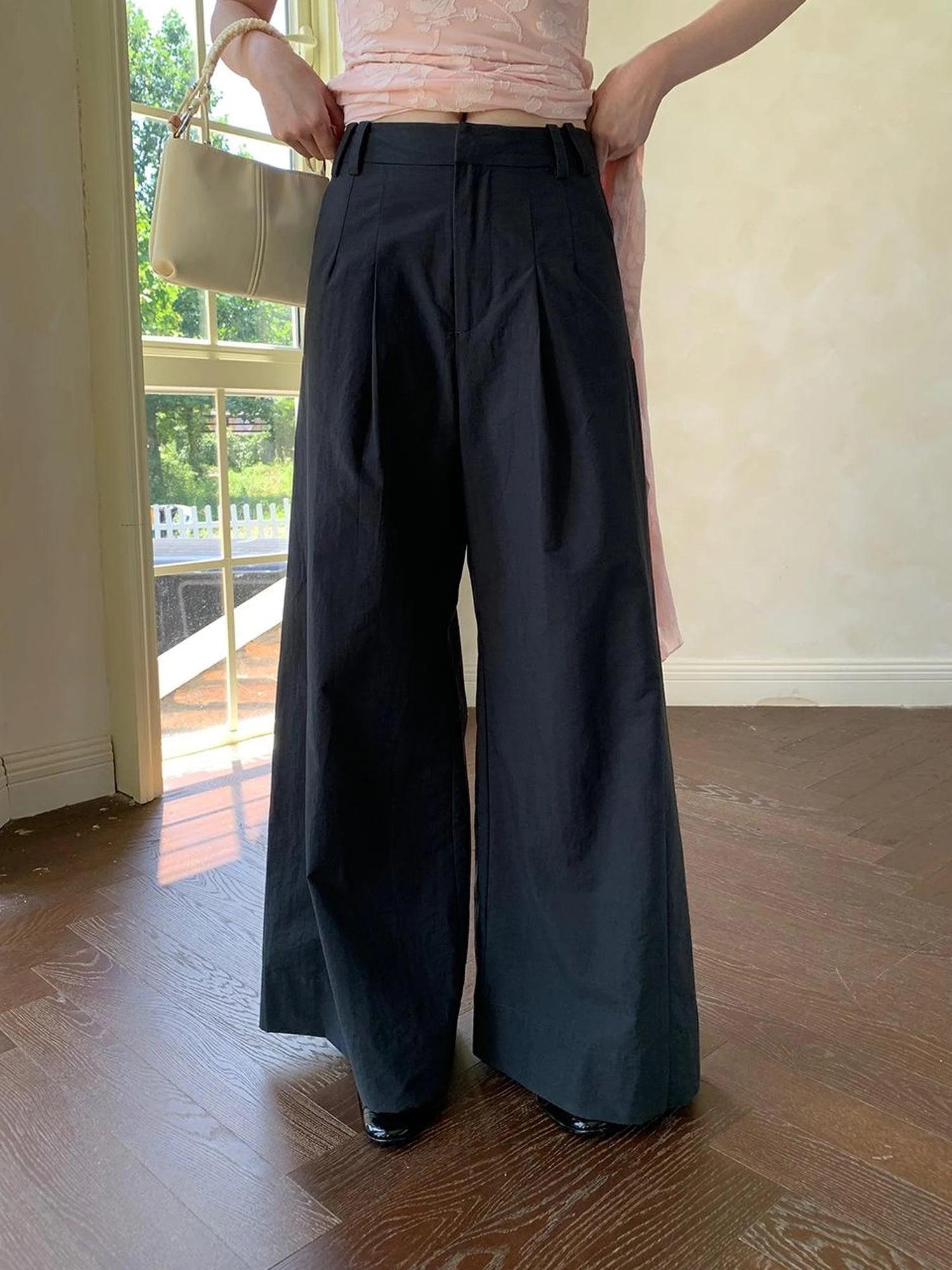 Lightweight Flowy Wide Leg Palazzo Pants