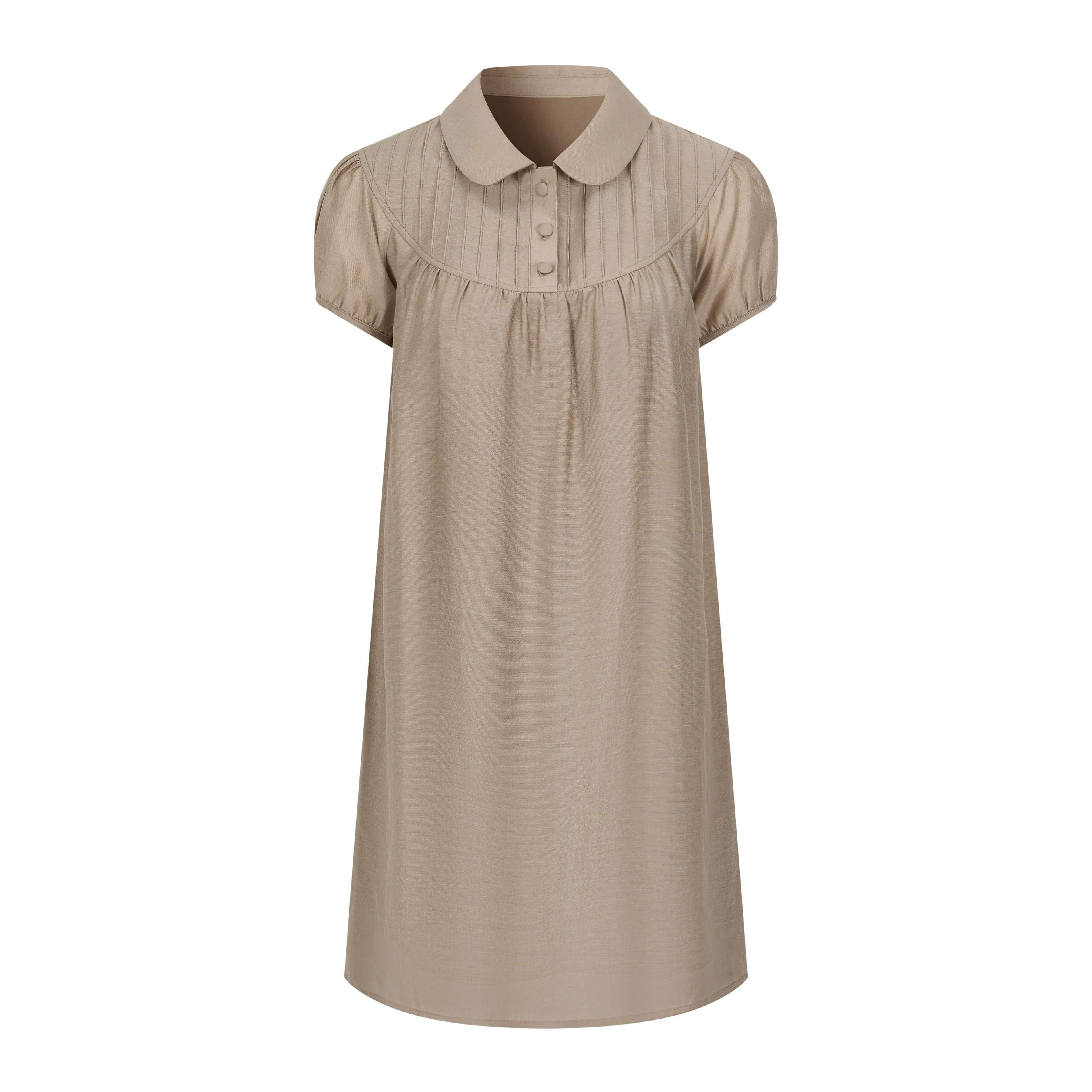 Dorydory_Milk_Tea_Vintage_Doll_Collar_Pleated_Women&