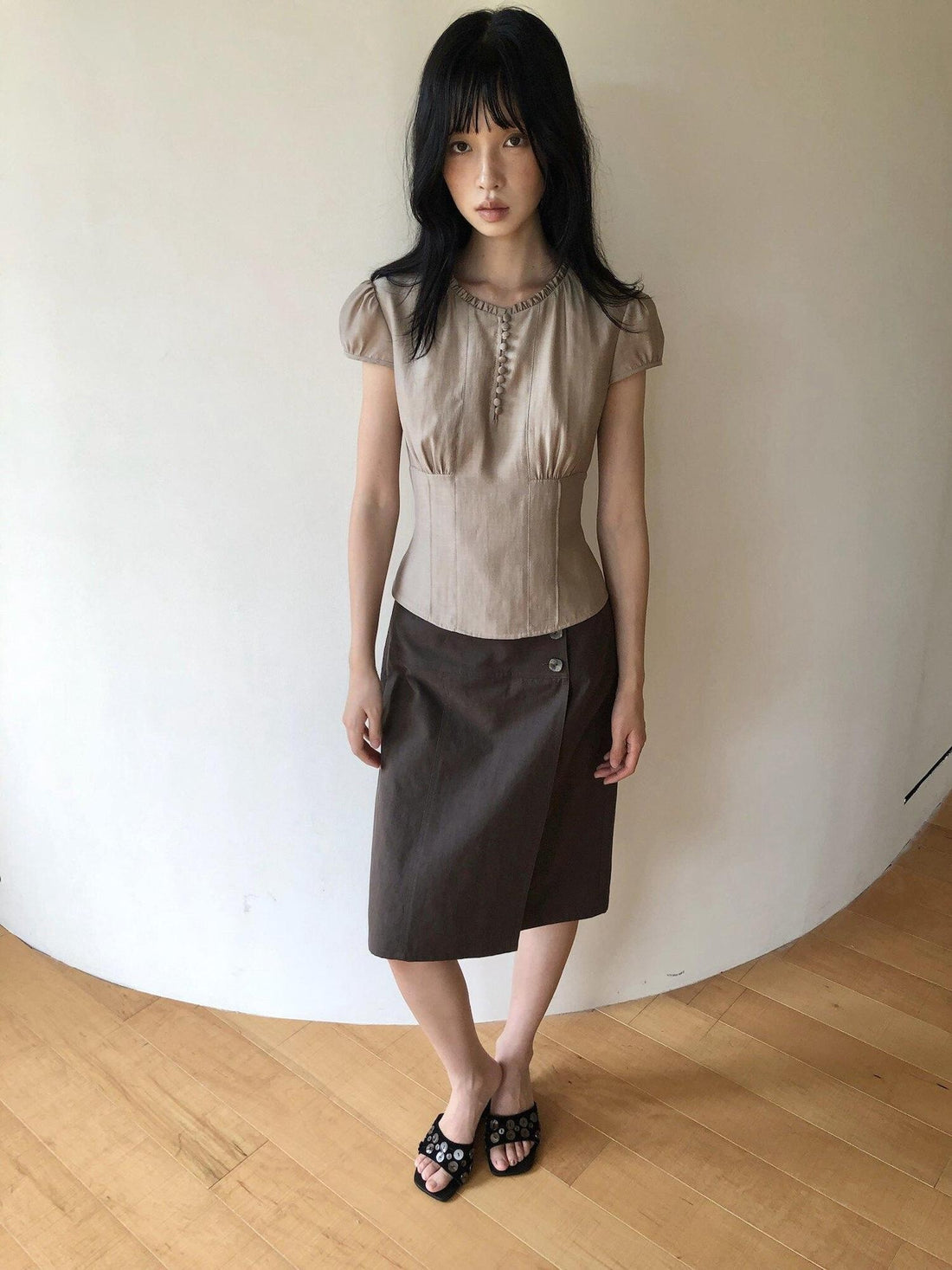 Dorydory Minimal Slim High Waist Side Slit Women&