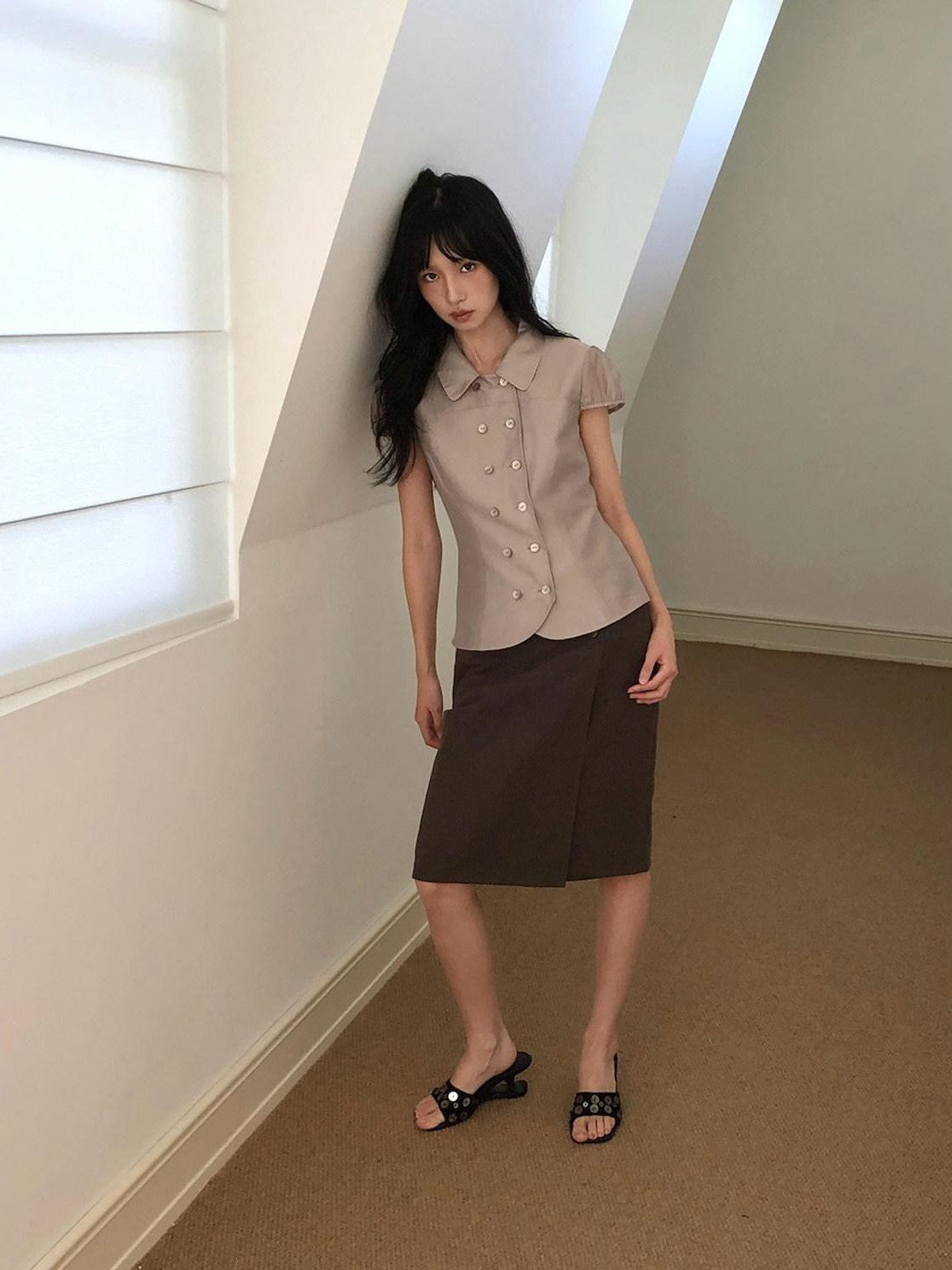 Dorydory Minimal Slim High Waist Side Slit Women&