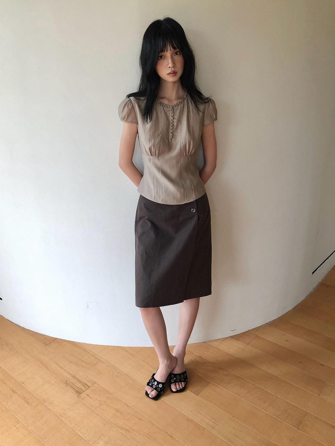 Dorydory Minimal Slim High Waist Side Slit Women&