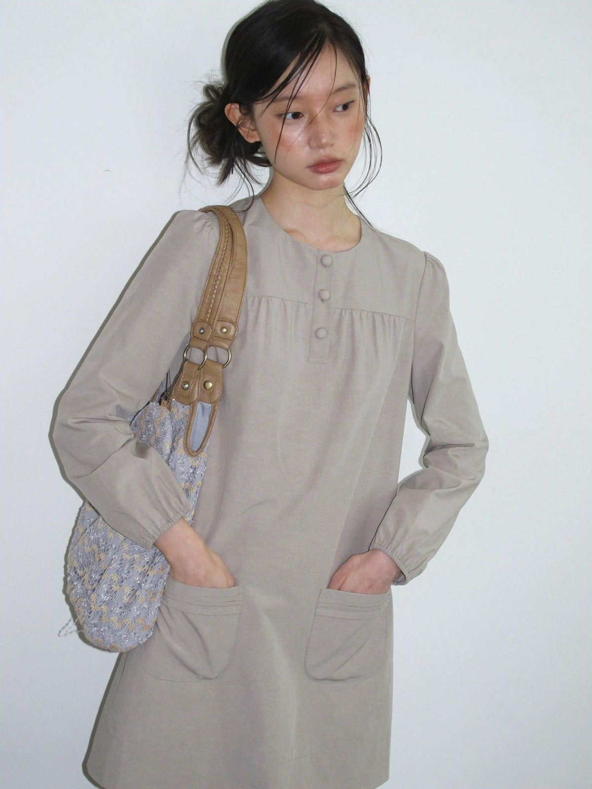 Dorydory Minimalist H Line Long Sleeve Lyocell Cotton Women&