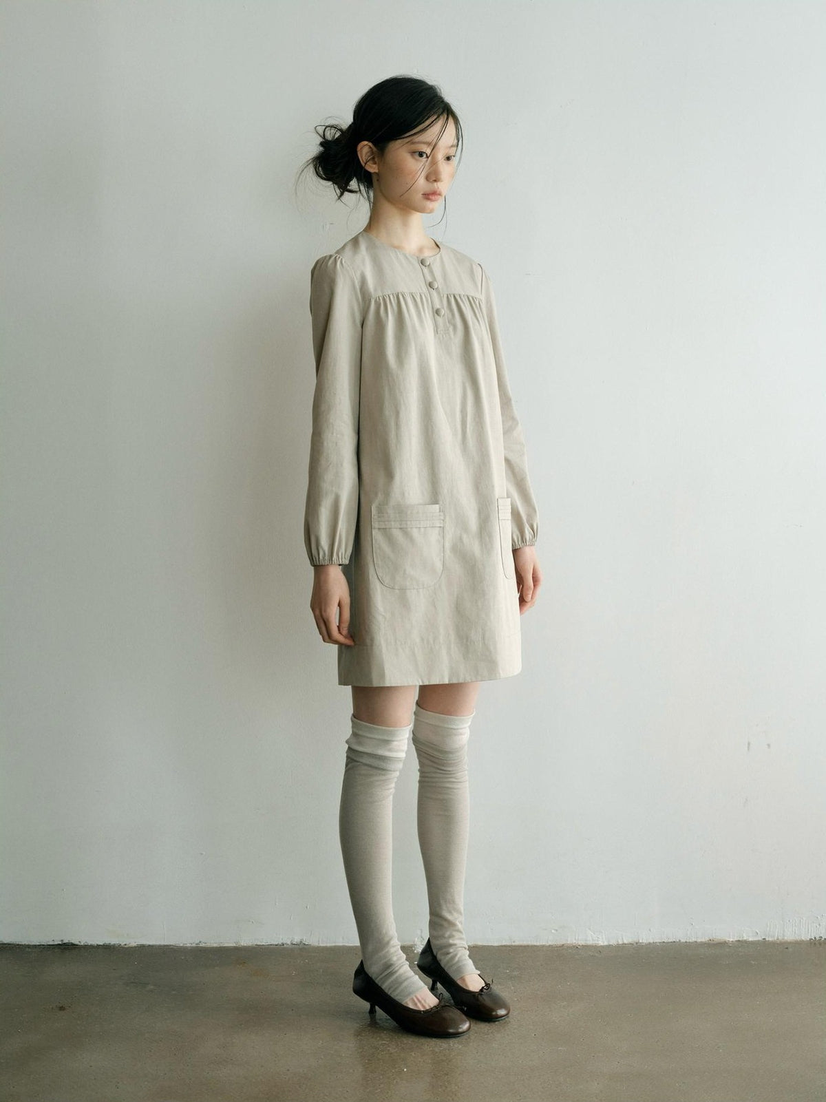 Dorydory Minimalist H Line Long Sleeve Lyocell Cotton Women&