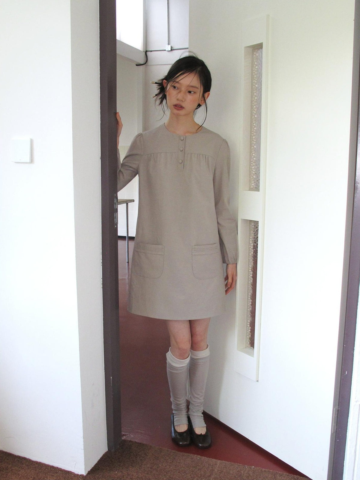 Dorydory Minimalist H Line Long Sleeve Lyocell Cotton Women&