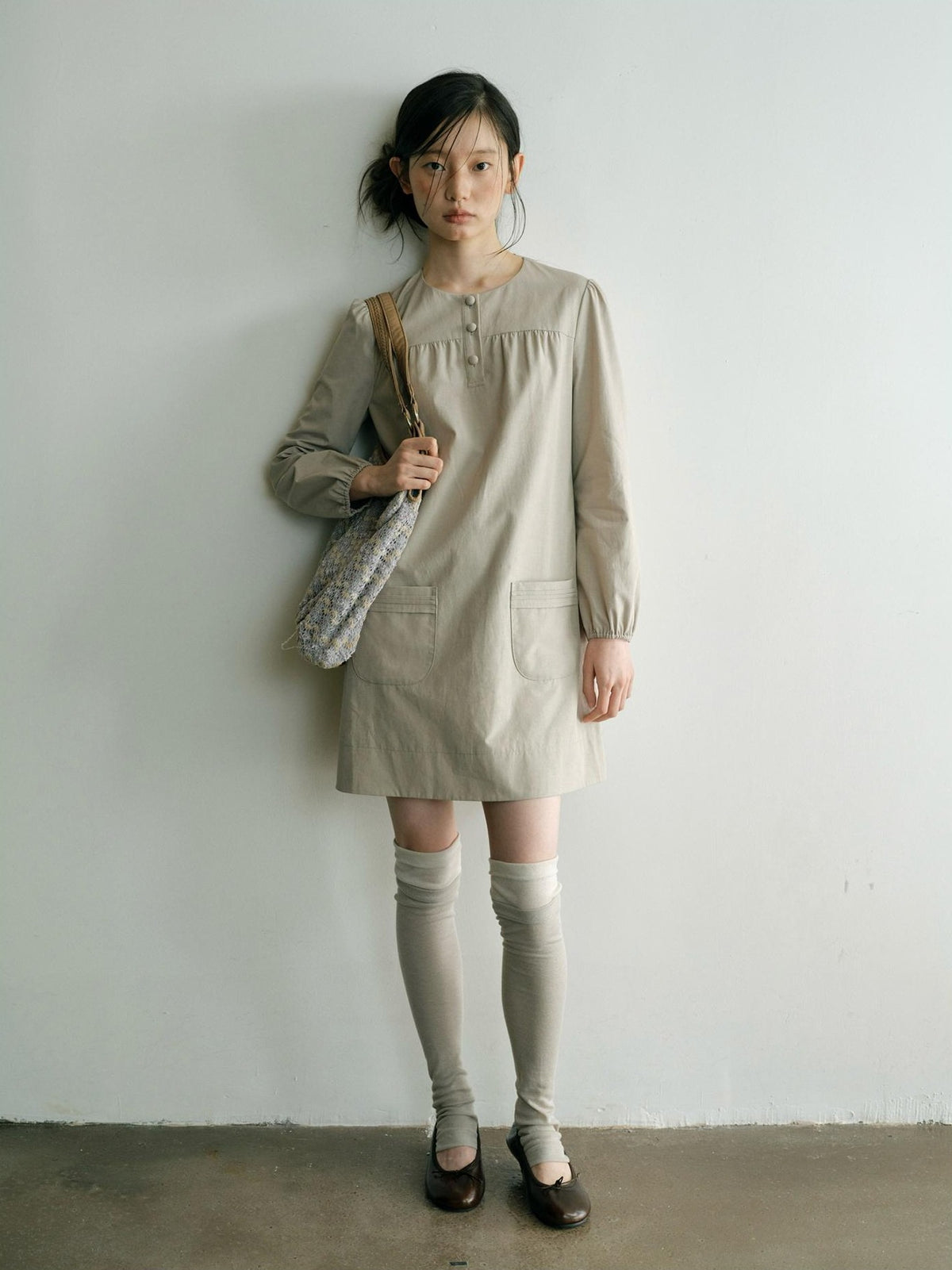 Dorydory Minimalist H Line Long Sleeve Lyocell Cotton Women&