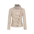 Dorydory_Oatmeal_Knitted_Collar_Patchwork_Asymmetric_Placket_Women&