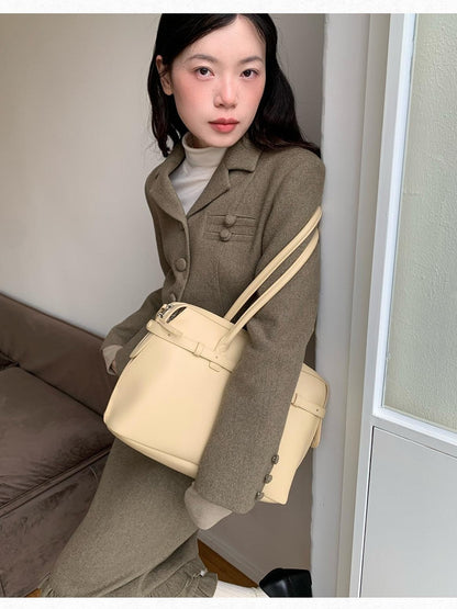 Dorydory Olive Green Vintage Cinched Waist Slimming Women&