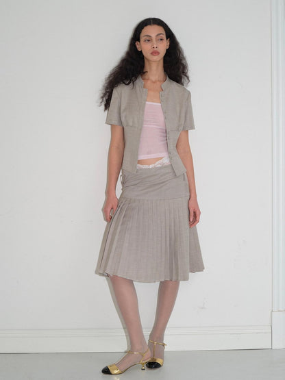 Dorydory Pink Solid Sheer Mesh Knitted Bandeau Women&