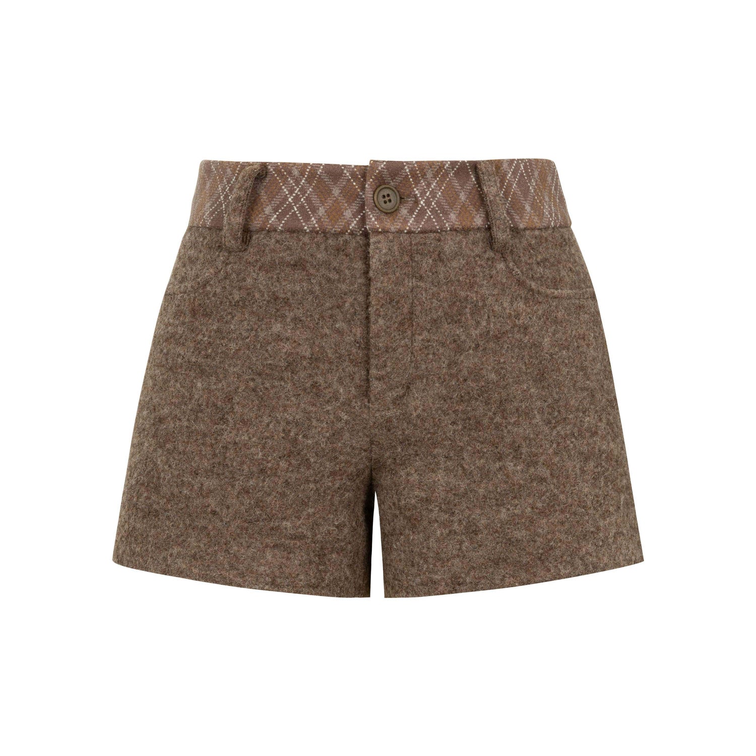 Dorydory_Plaid_Patchwork_Mid_Low_Waist_Women&