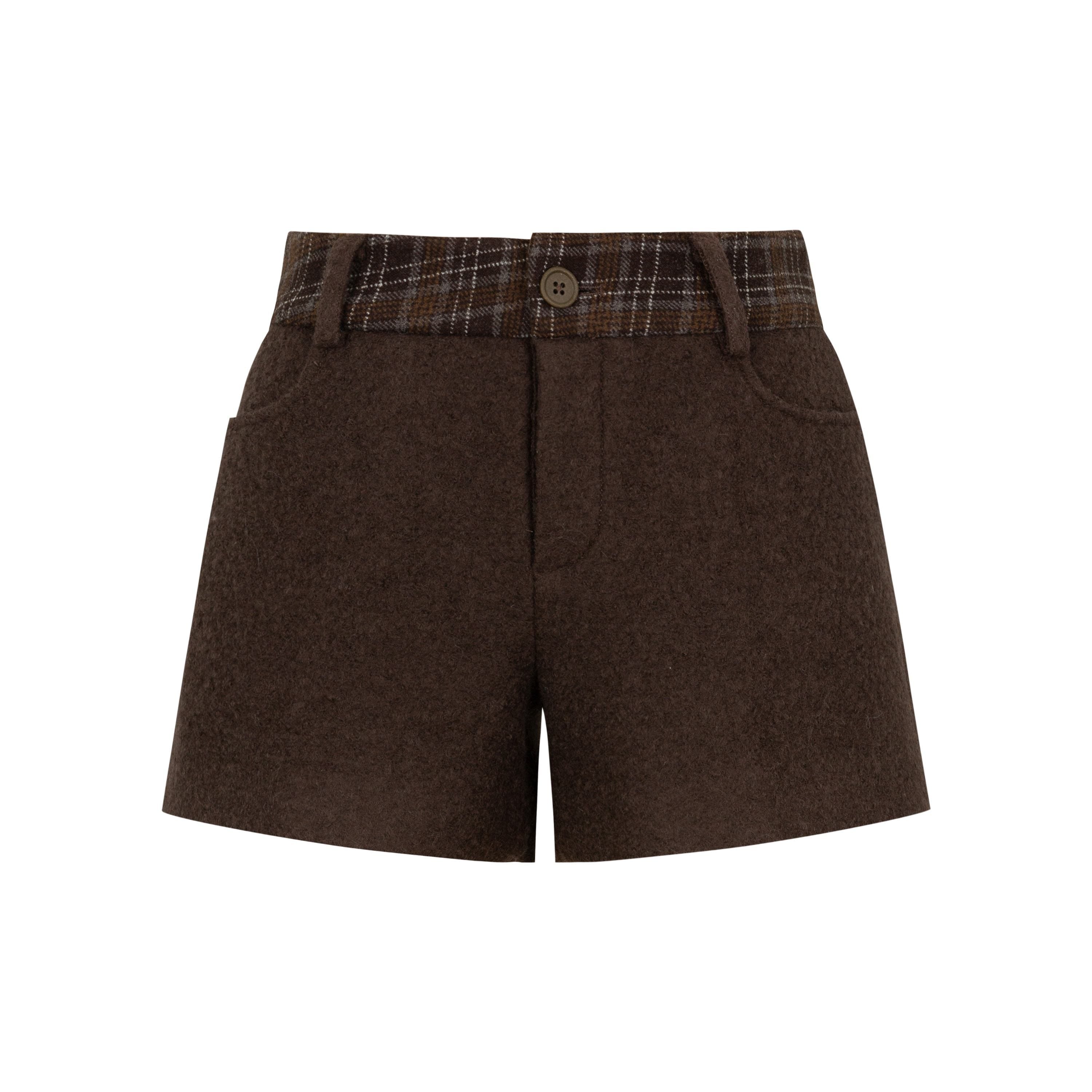 Dorydory_Plaid_Patchwork_Mid_Low_Waist_Women&