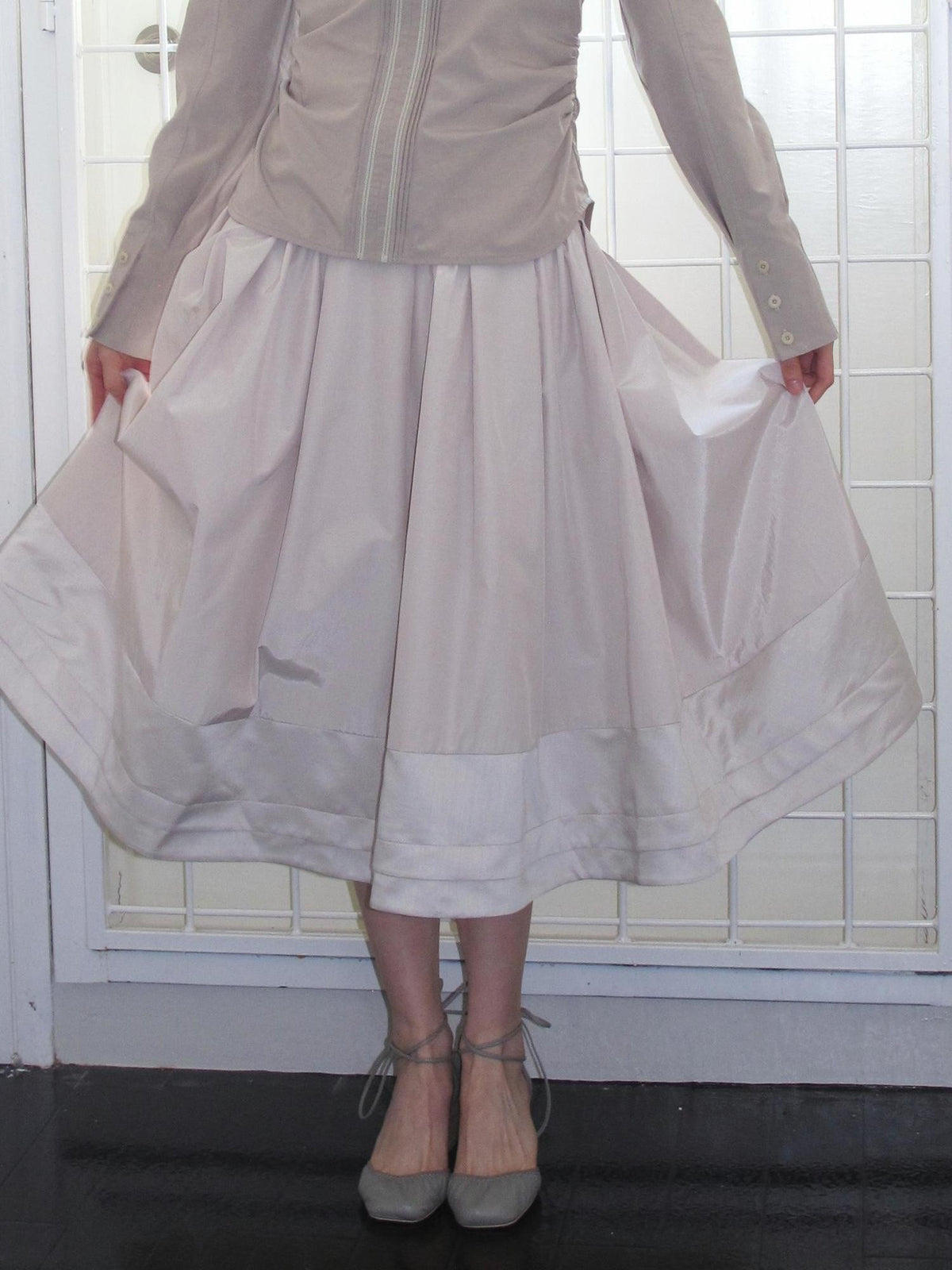Dorydory Pleated A Line Spliced Women&