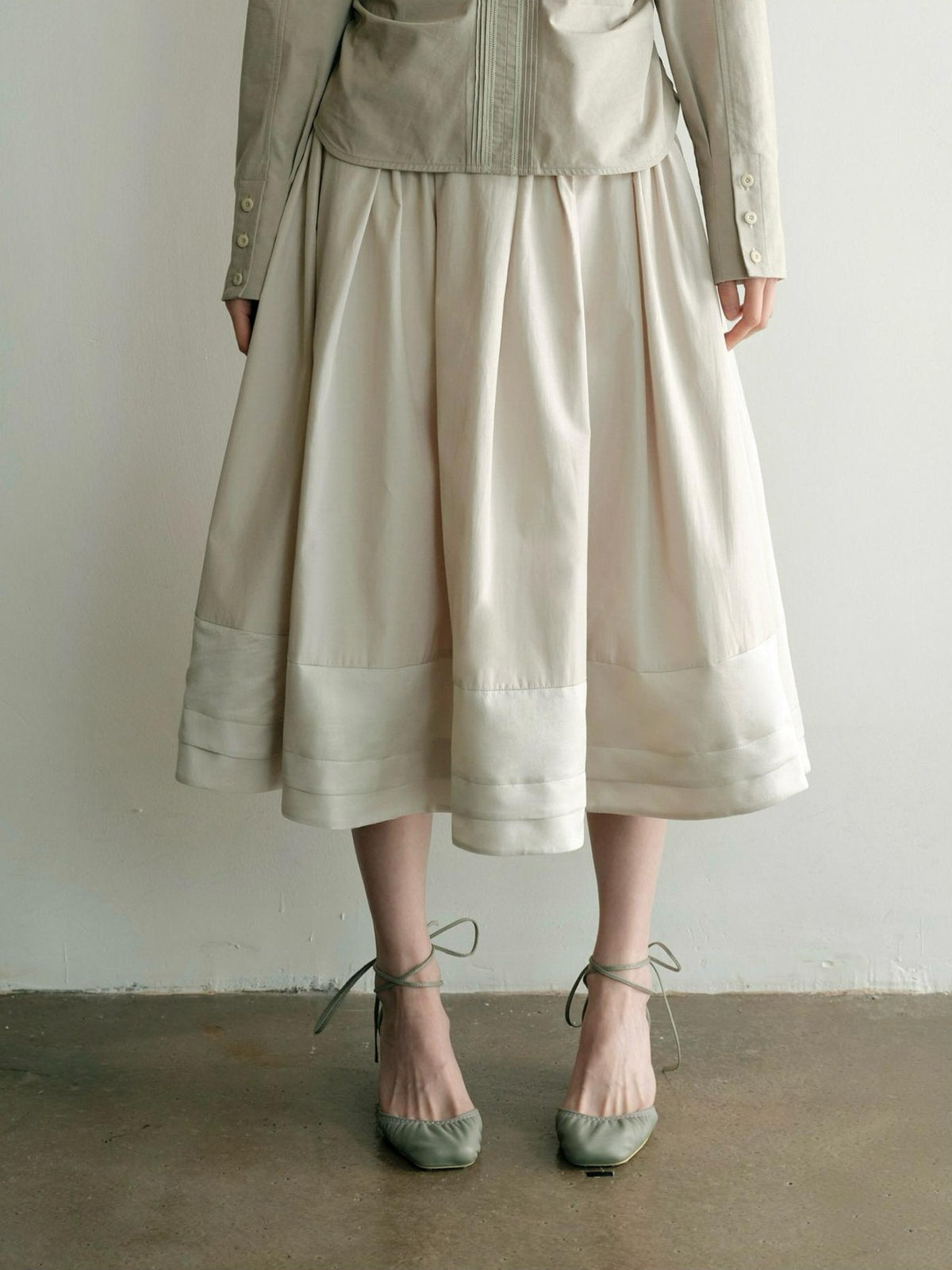 Dorydory Pleated A Line Spliced Women&