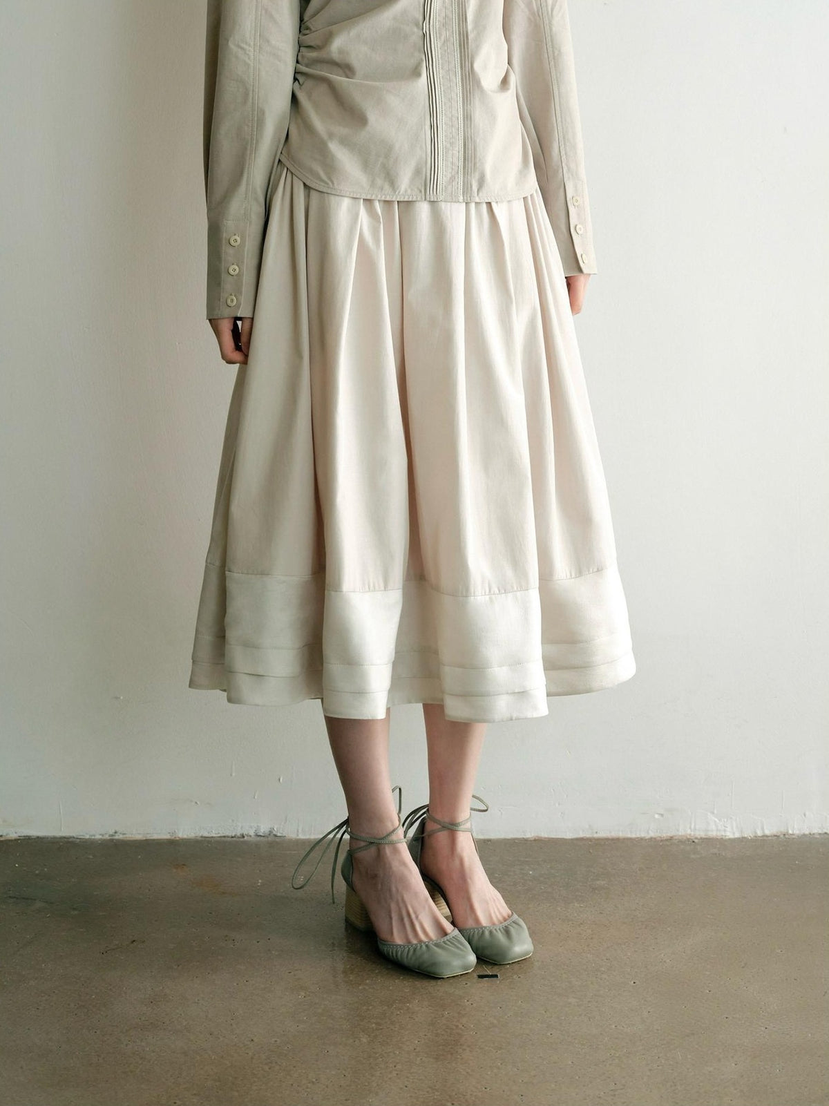 Dorydory Pleated A Line Spliced Women&