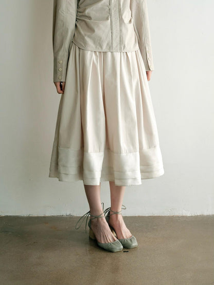 Dorydory Pleated A Line Spliced Women&