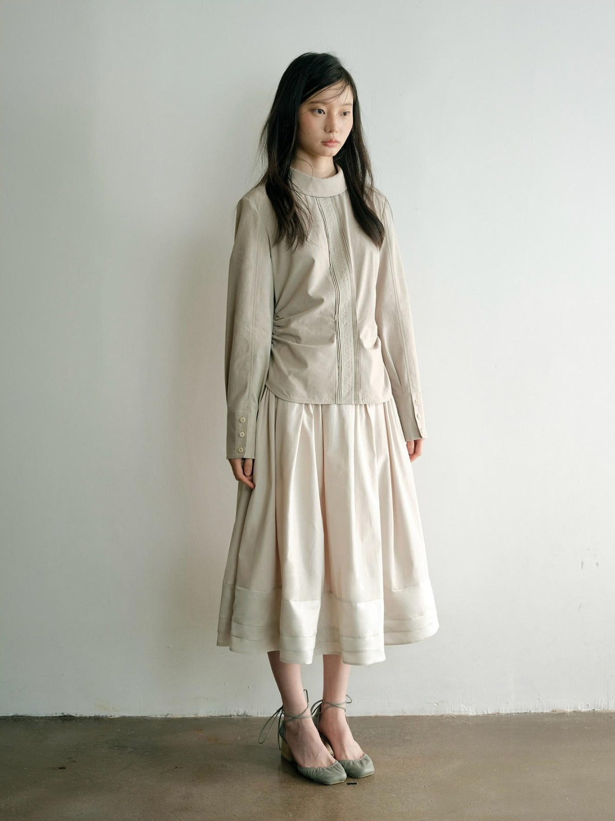 Dorydory Pleated A Line Spliced Women&