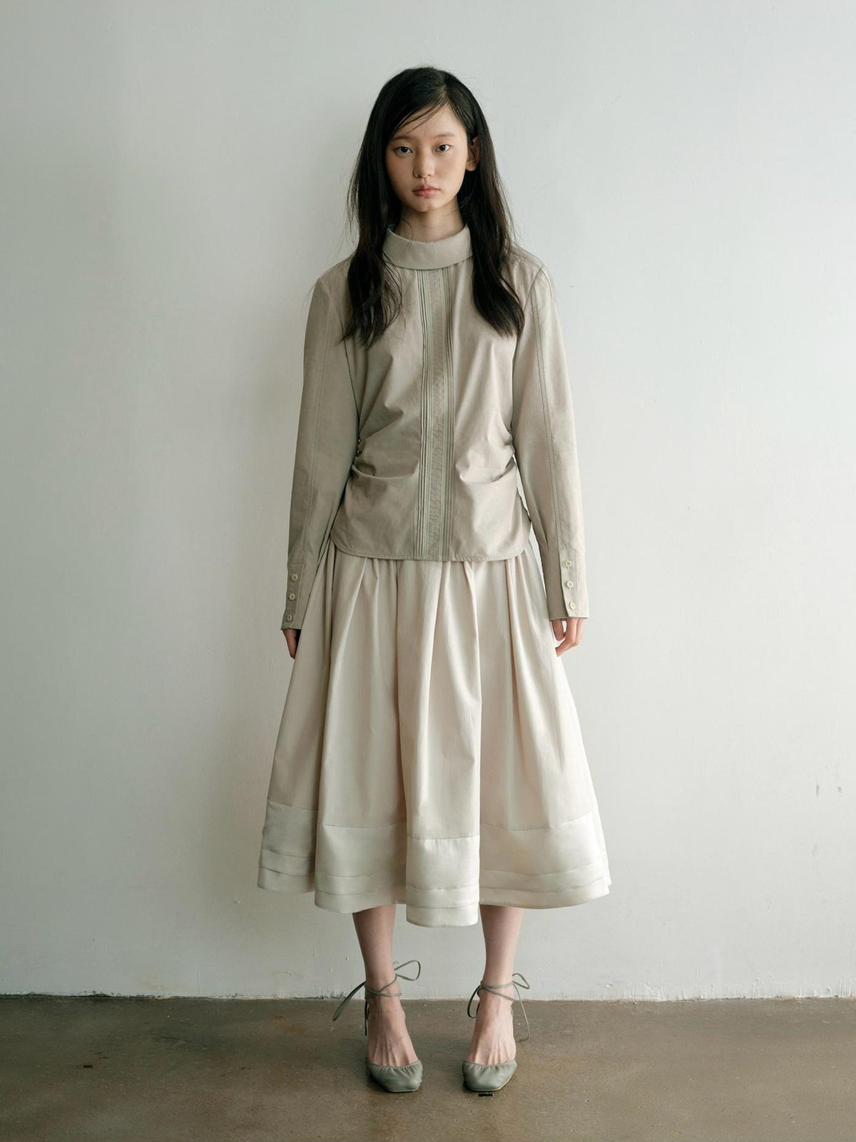 Dorydory Pleated A Line Spliced Women&