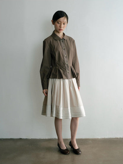 Dorydory Pleated A Line Spliced Women&