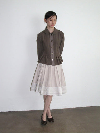Dorydory Pleated A Line Spliced Women&