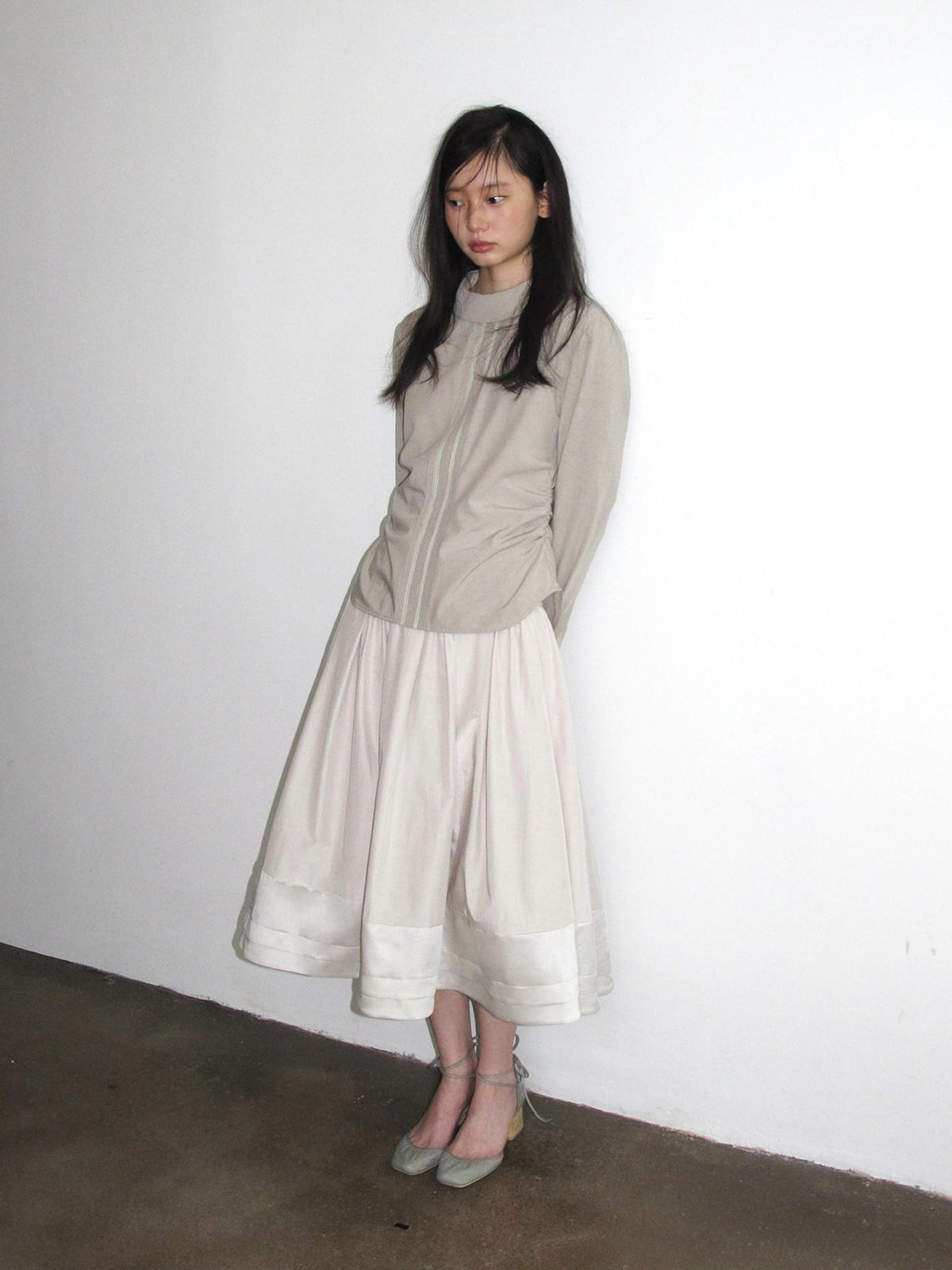 Dorydory Pleated A Line Spliced Women&