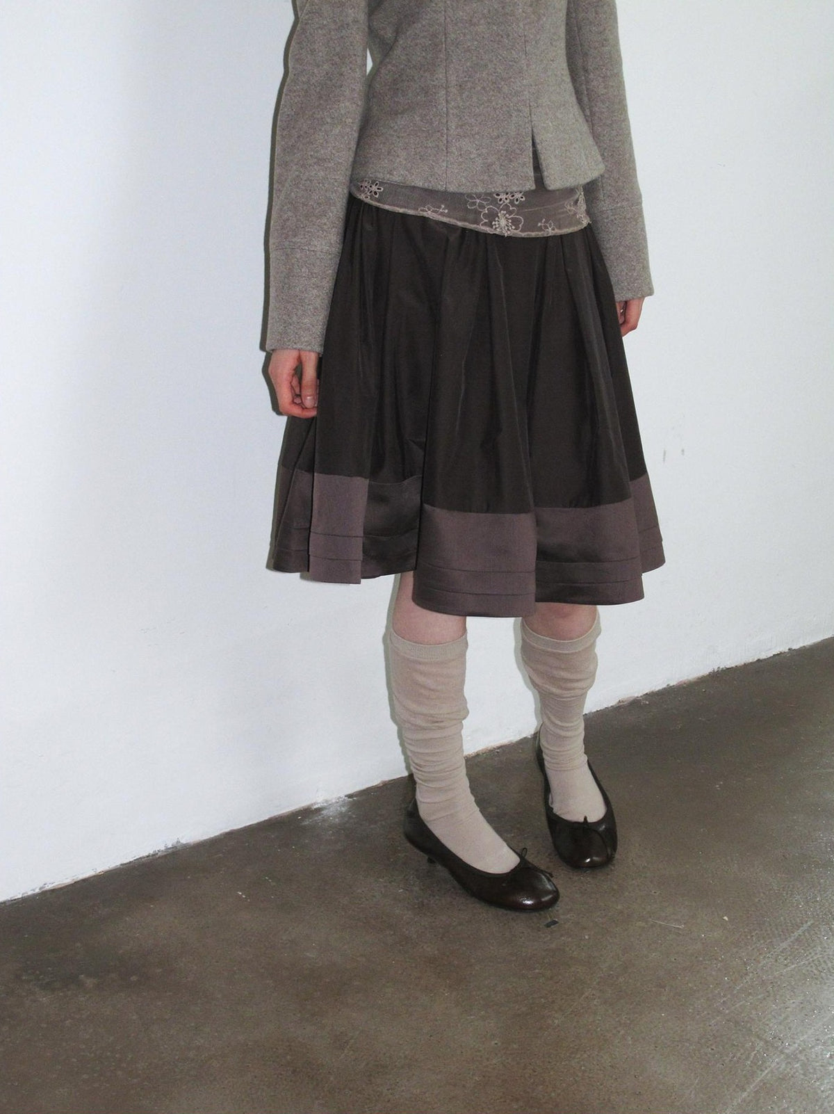 Dorydory Pleated A Line Spliced Women&